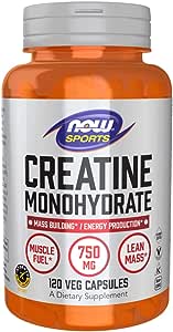 Creatina Importada Now Sports Monohidratada 120 Cápsulas Creatine