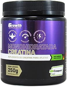 Creatina Monohidratada Creapure Growth Supplements - 250g Original -